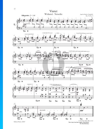 Withered, Op. 39 No. 9 Musik-Noten