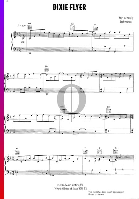 Dixie Flyer Sheet Music