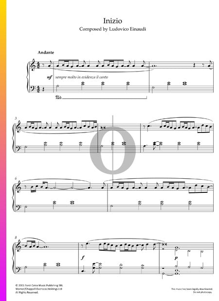 Inizio Sheet Music