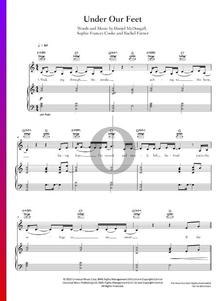 Under Our Feet Musik-Noten