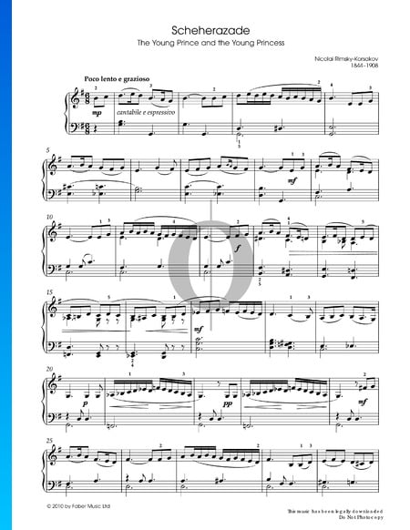 Scheherazade, Op. 35 Musik-Noten