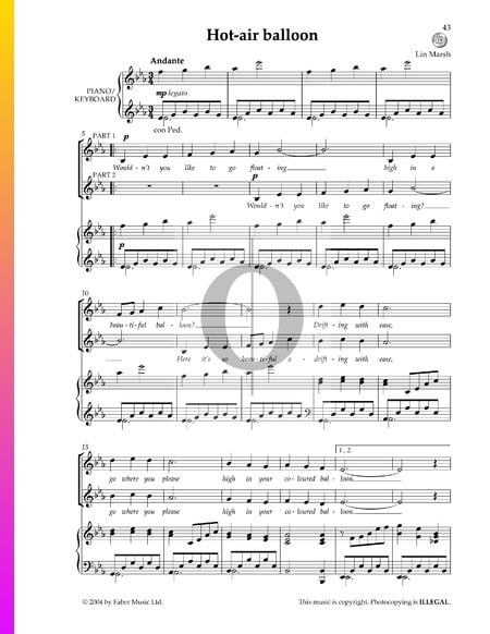 Hot-Air Balloon Sheet Music