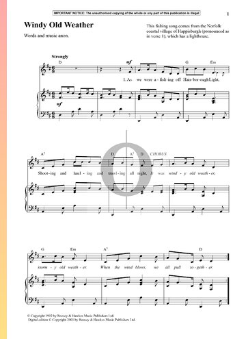 Windy Old Weather Sheet Music
