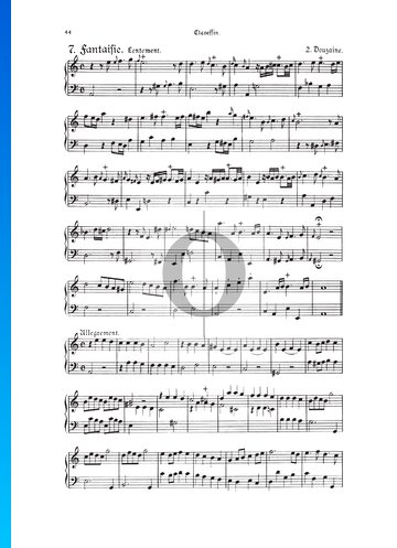 Fantasia, Douzaine II No.7: Lentement, TWV 33:19 Sheet Music