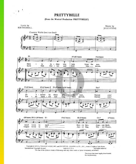 Prettybelle Sheet Music