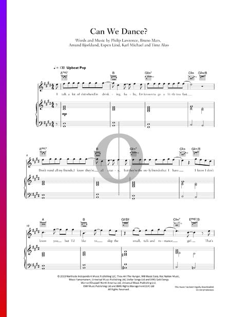 Can We Dance? Sheet Music