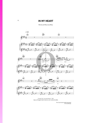 In My Heart Musik-Noten