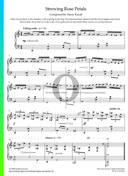 Strewing Rose Petals Musik-Noten
