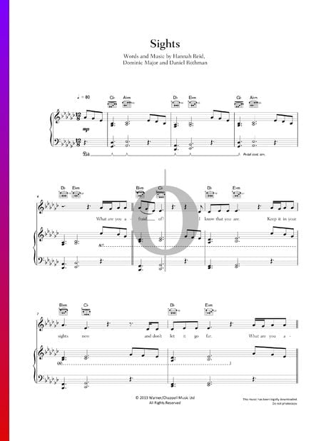 Sights Musik-Noten