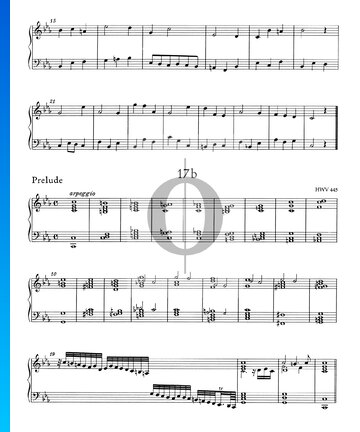 Suite C Minor, HWV 445: 1. Prelude Spartito