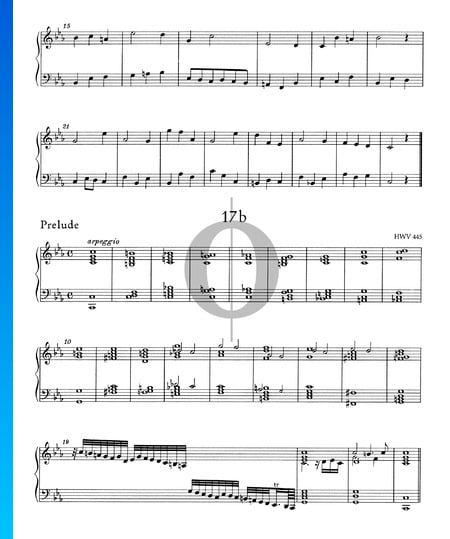 Suite c-Moll, HWV 445: 1. Prelude Musik-Noten