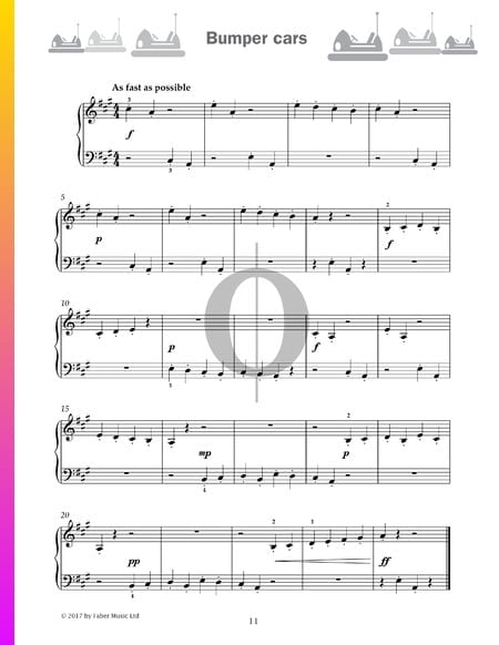 Bumper cars Sheet Music