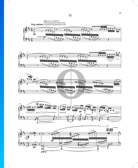 Cosas vividas y soñadas (Životem a snem), Op. 30 n.º 9 Partitura