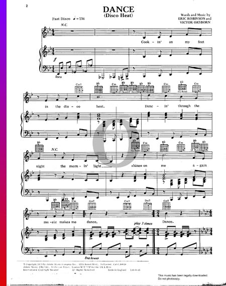 Dance (Disco Heat) Sheet Music
