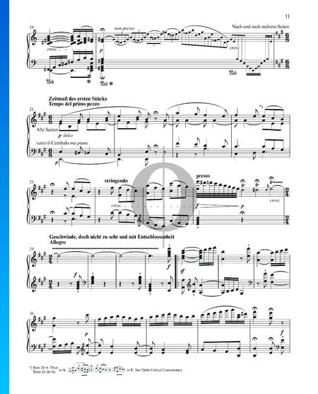 Sonata en la mayor, Op. 101: 4. Allegro
