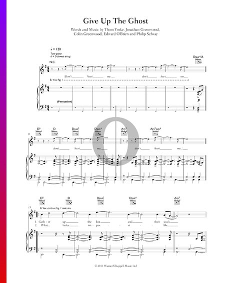 Give Up The Ghost Sheet Music