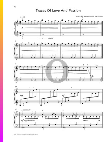 Traces Of Love And Passion Sheet Music