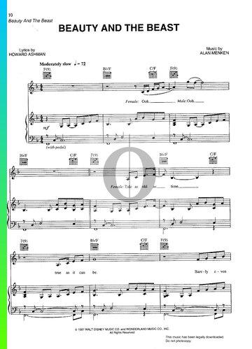 Beauty And The Beast Sheet Music