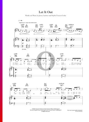 Let It Out Sheet Music