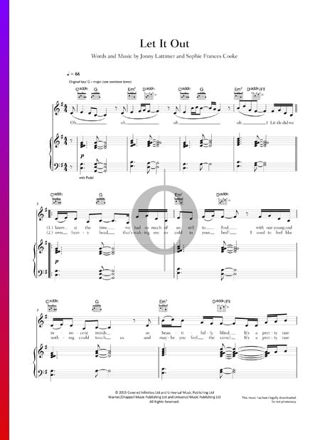 Let It Out Partitura