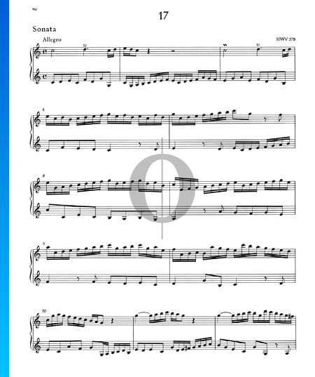 Sonate en Do Majeur, HWV 578: 1. Allegro