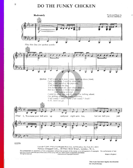 Do The Funky Chicken Musik-Noten