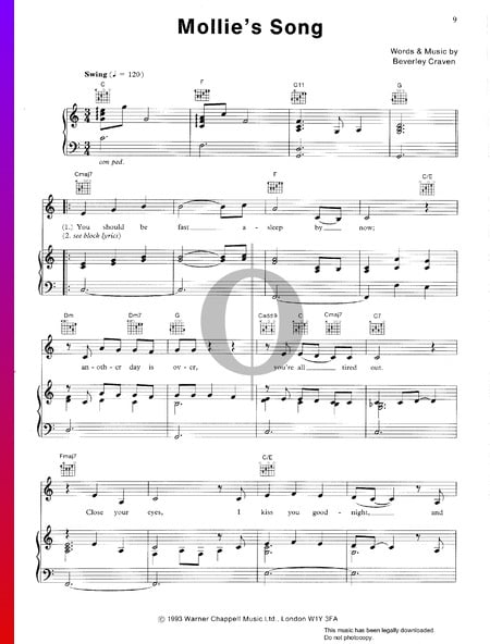 Mollie's Song Partitura