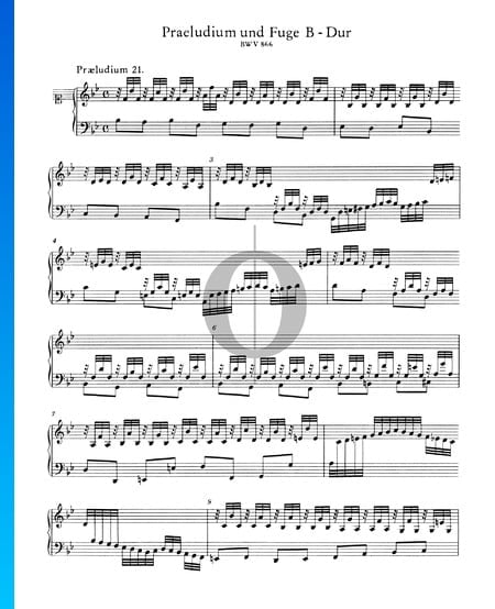 Prelude 21 B-flat Major, BWV 866