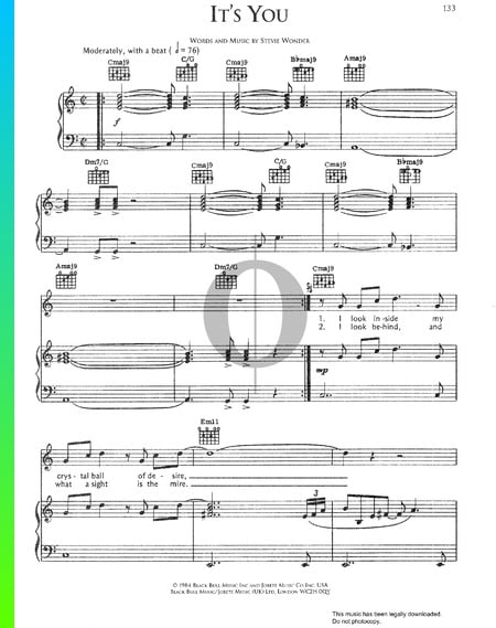 It's You Sheet Music