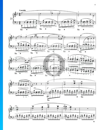 Prélude B-Dur, Op. 28 Nr. 21 Musik-Noten