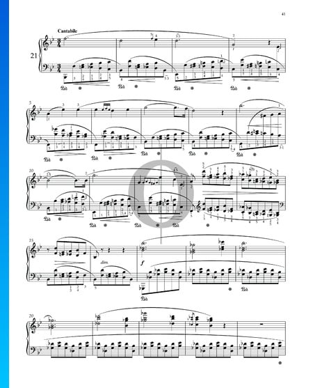 Prélude B-Dur, Op. 28 Nr. 21