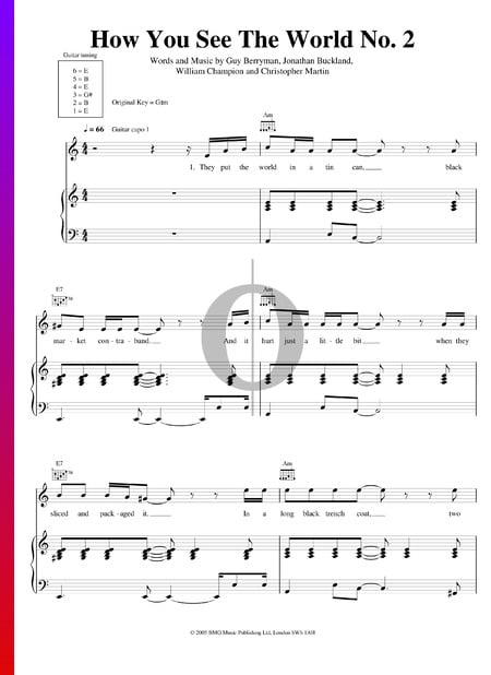 How You See The World No. 2 Sheet Music