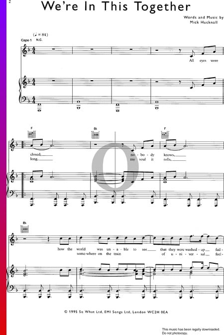 We're In This Together Musik-Noten
