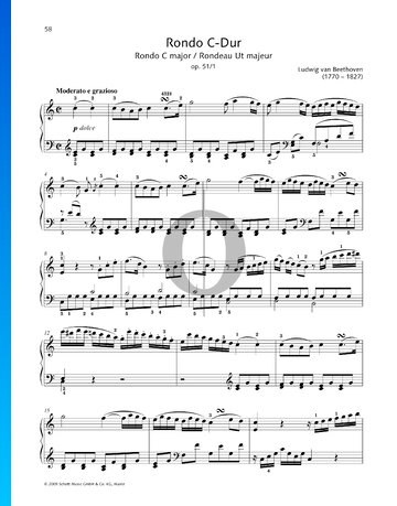 Partition Rondo en Do majeur, op. 51 n° 1