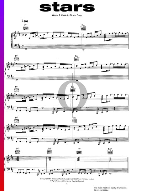Stars Musik-Noten