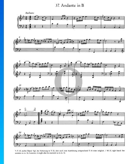 Andante in B Major, No. 37