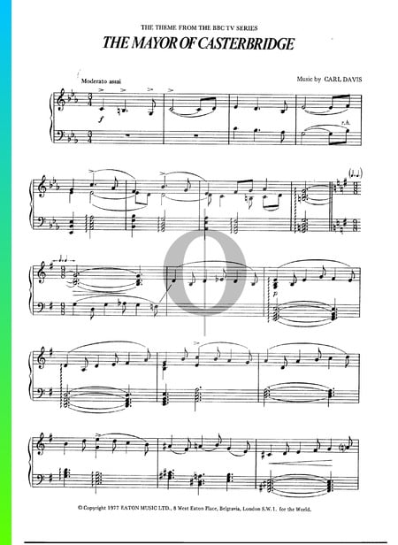 The Mayor of Casterbridge Sheet Music