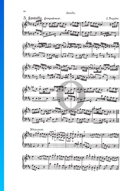 Fantasia, Douzaine II No. 3: Pompeusement, TWV 33:15 Sheet Music