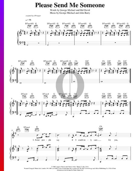Please Send Me Someone Musik-Noten