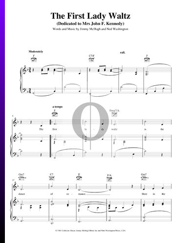 The First Lady Waltz Partitura