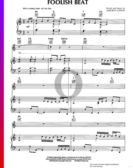 Foolish Beat Musik-Noten