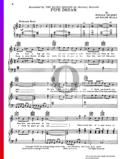 Pipe Dream Sheet Music