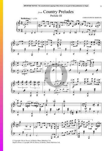 Country Preludes: Prelude No. 3 Sheet Music
