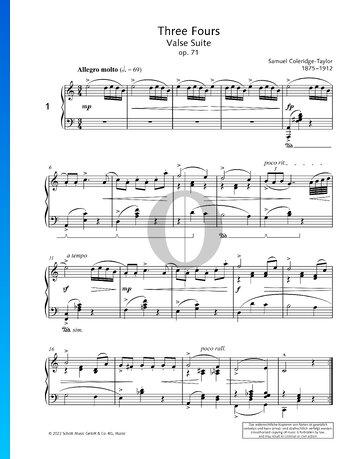 Partition Waltz in C Major, Op. 71 No. 1