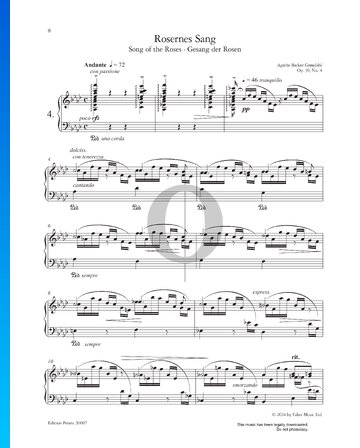 Song Of The Roses, Op. 39 No. 4 Sheet Music
