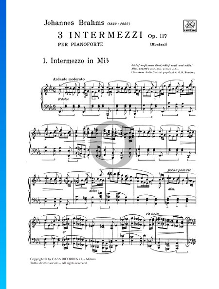 Intermezzo in E-flat Major, Op. 117 No. 1