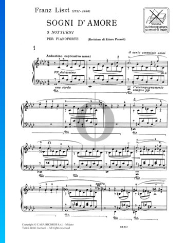 Liebestraum, S. 541/1 Musik-Noten