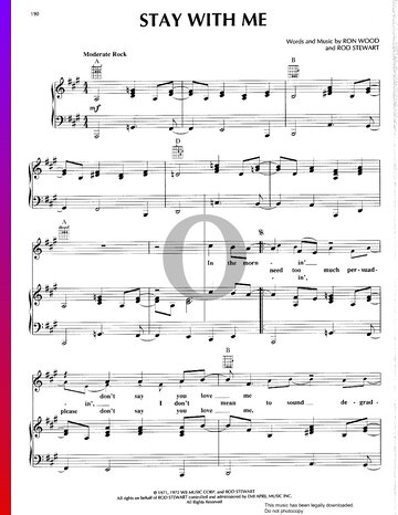 Stay With Me Sheet Music