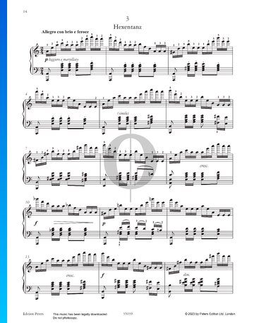 Étüde in a-Moll: Hexentanz, Nr. 3 Musik-Noten