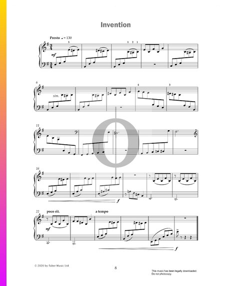 Invention Sheet Music